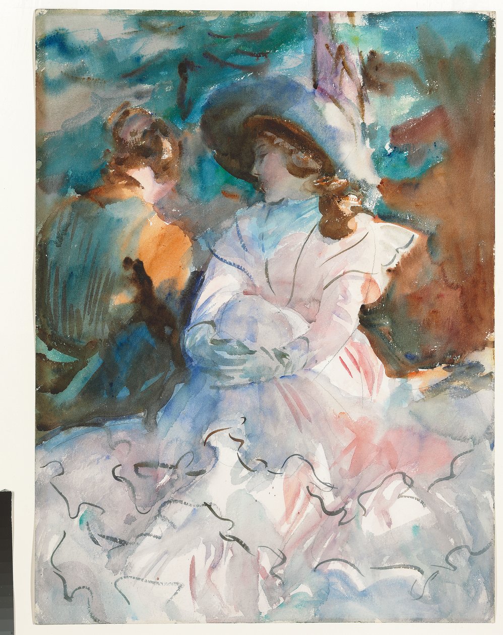 Dámy ve stínu: Abriès, 1912 od John Singer Sargent