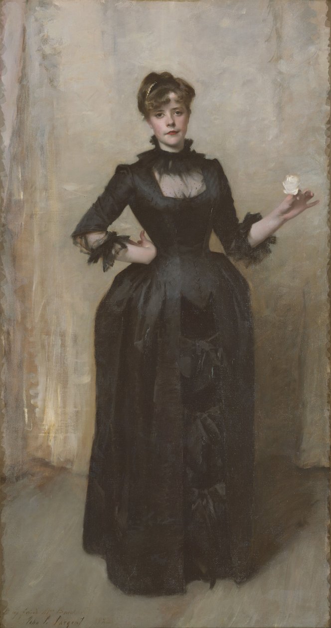 Dáma s růží (Charlotte Louise Burckhardt), 1882 od John Singer Sargent