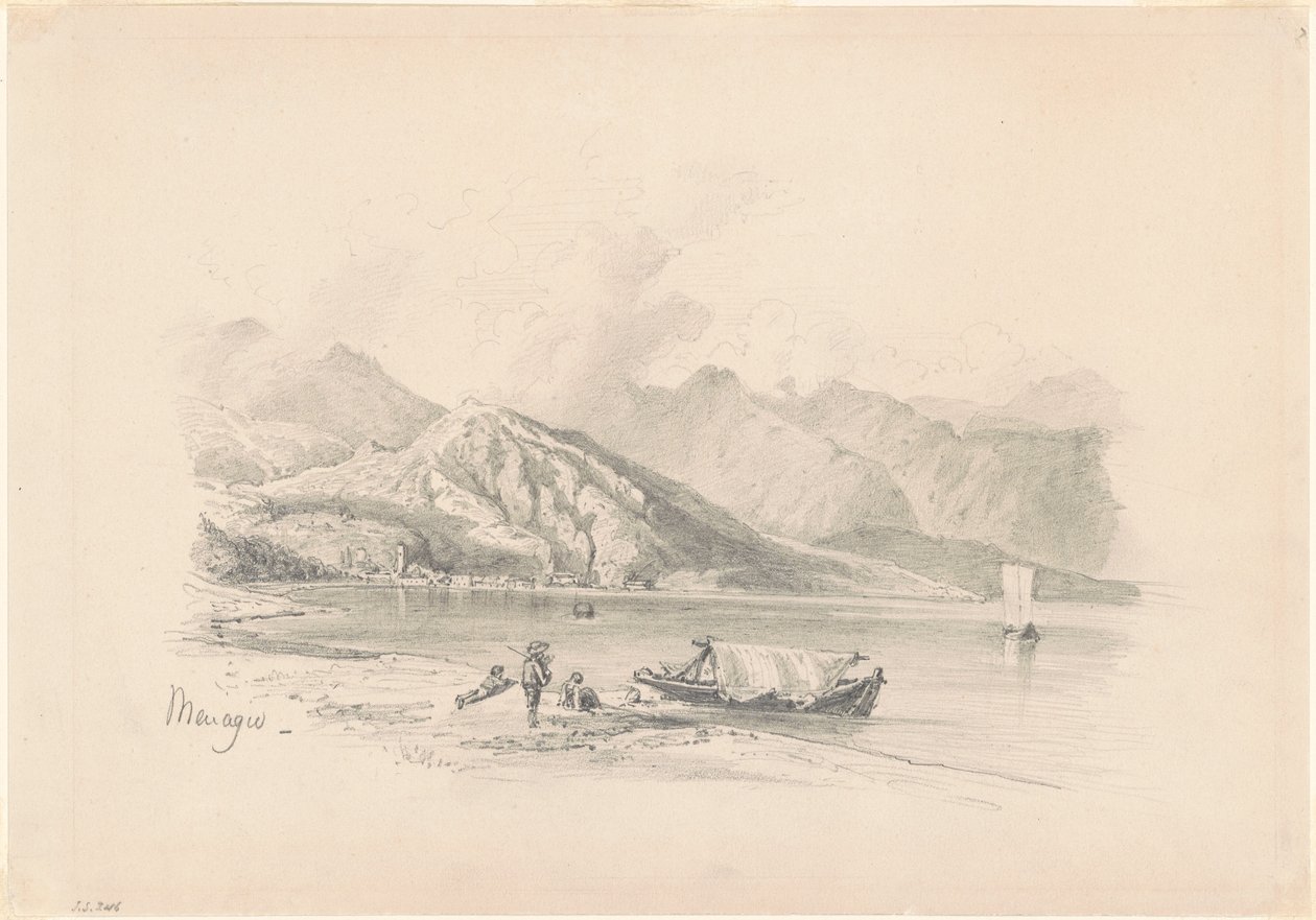 Lake Shore, Menaggio [recto], 1869. od John Singer Sargent
