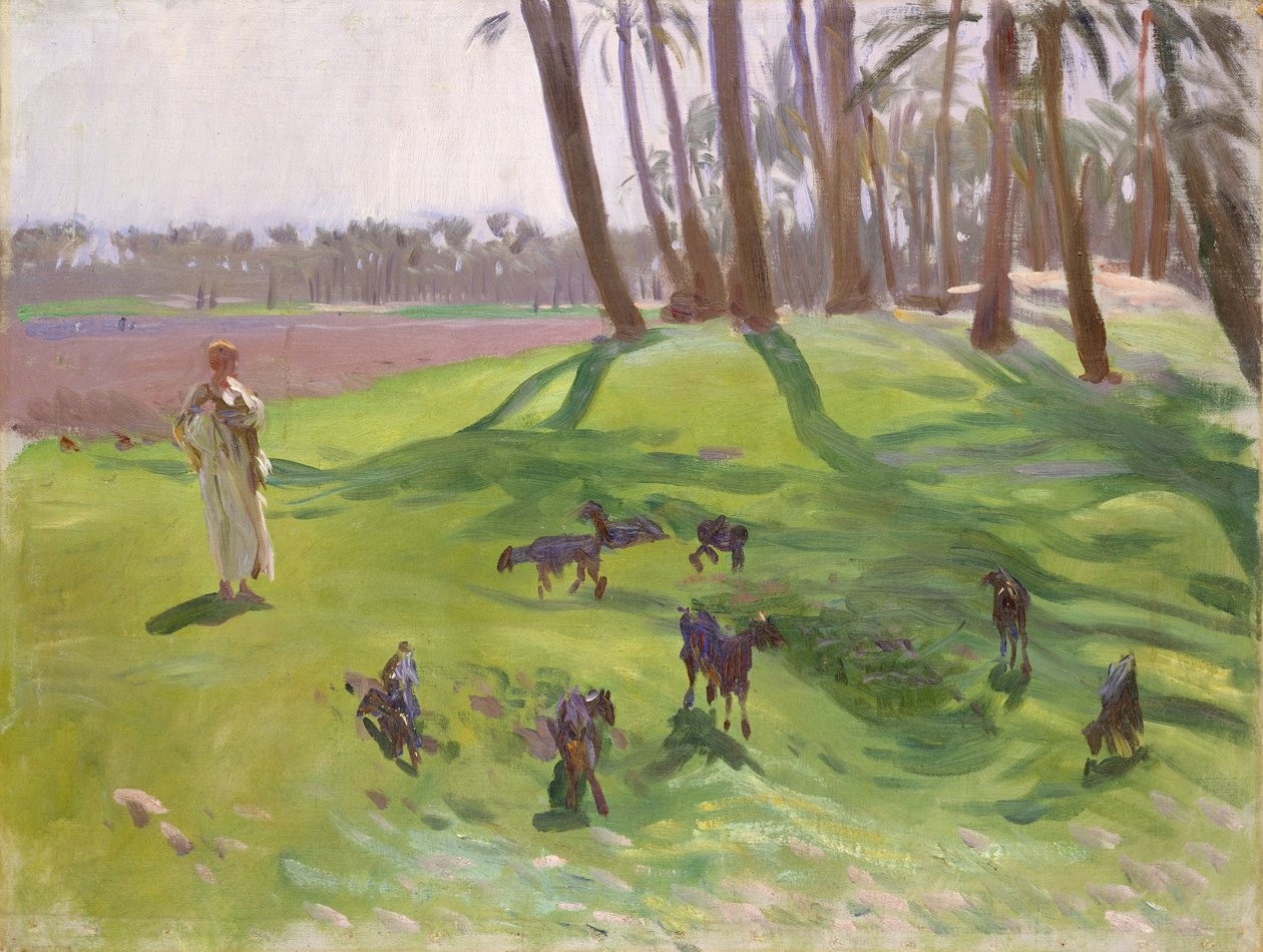Krajina s pastevcem koz, 1890–91 od John Singer Sargent