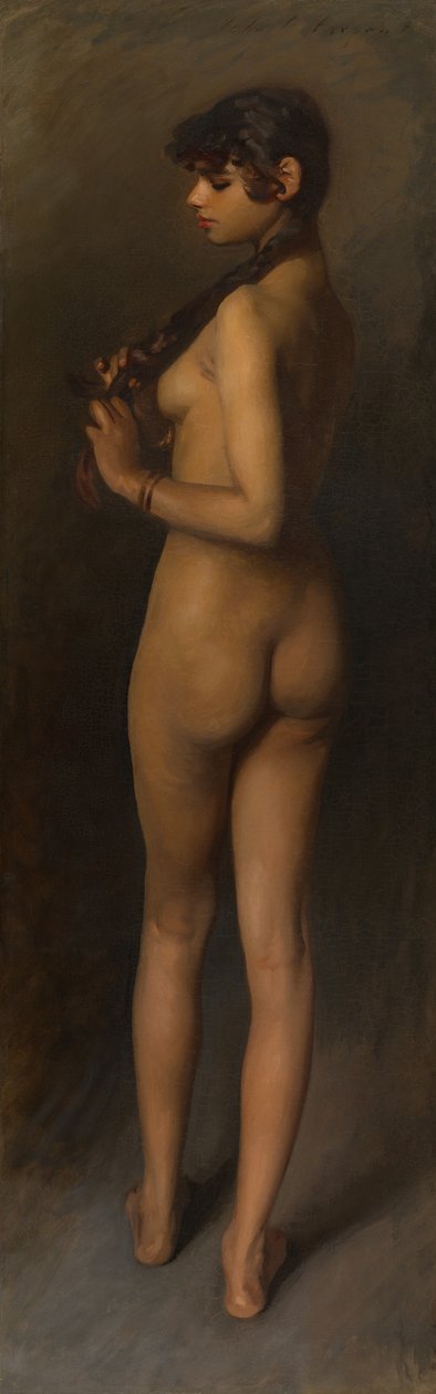 Životní studie egyptské dívky, 1891. od John Singer Sargent