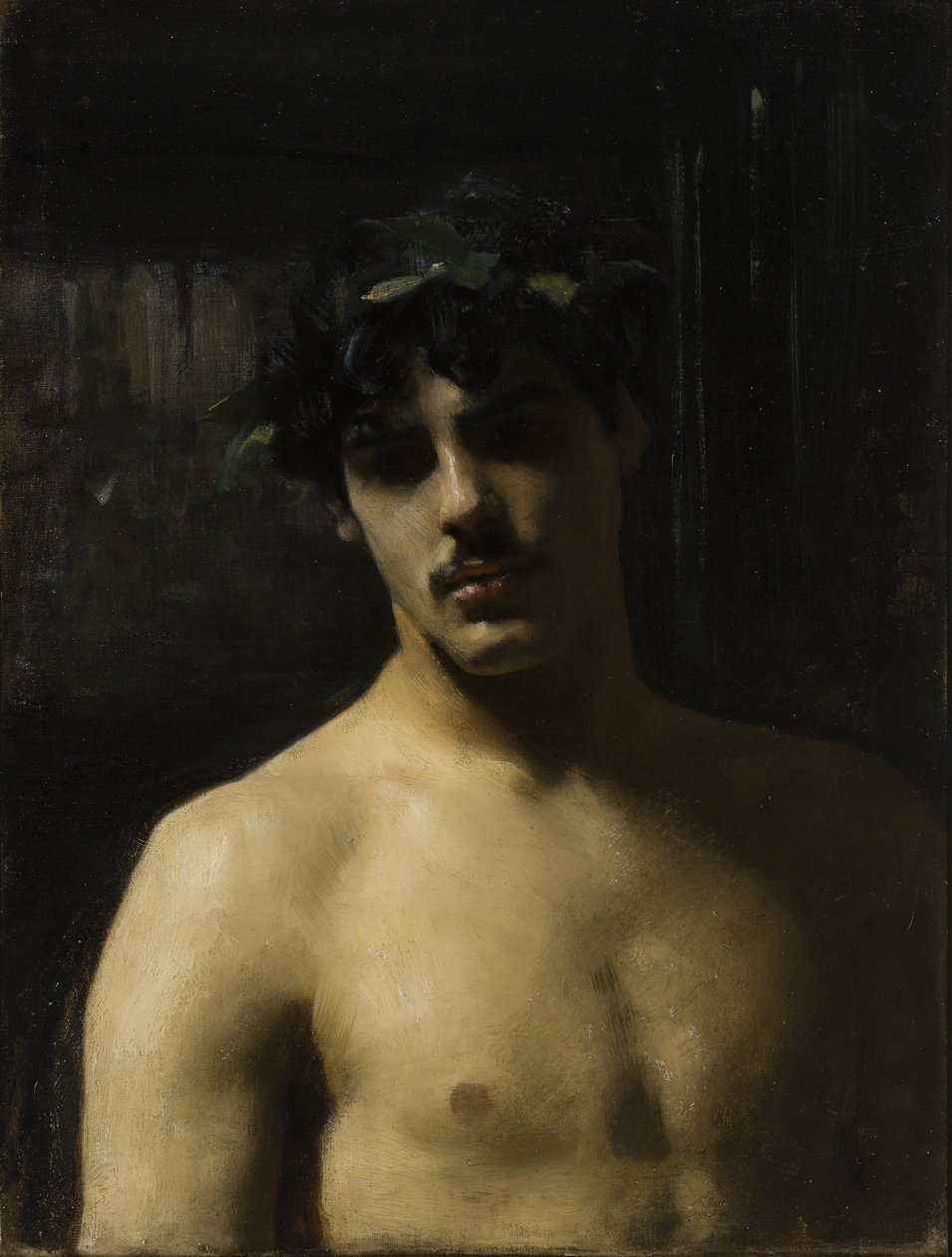 Muž s vavříny, 1874-80 od John Singer Sargent