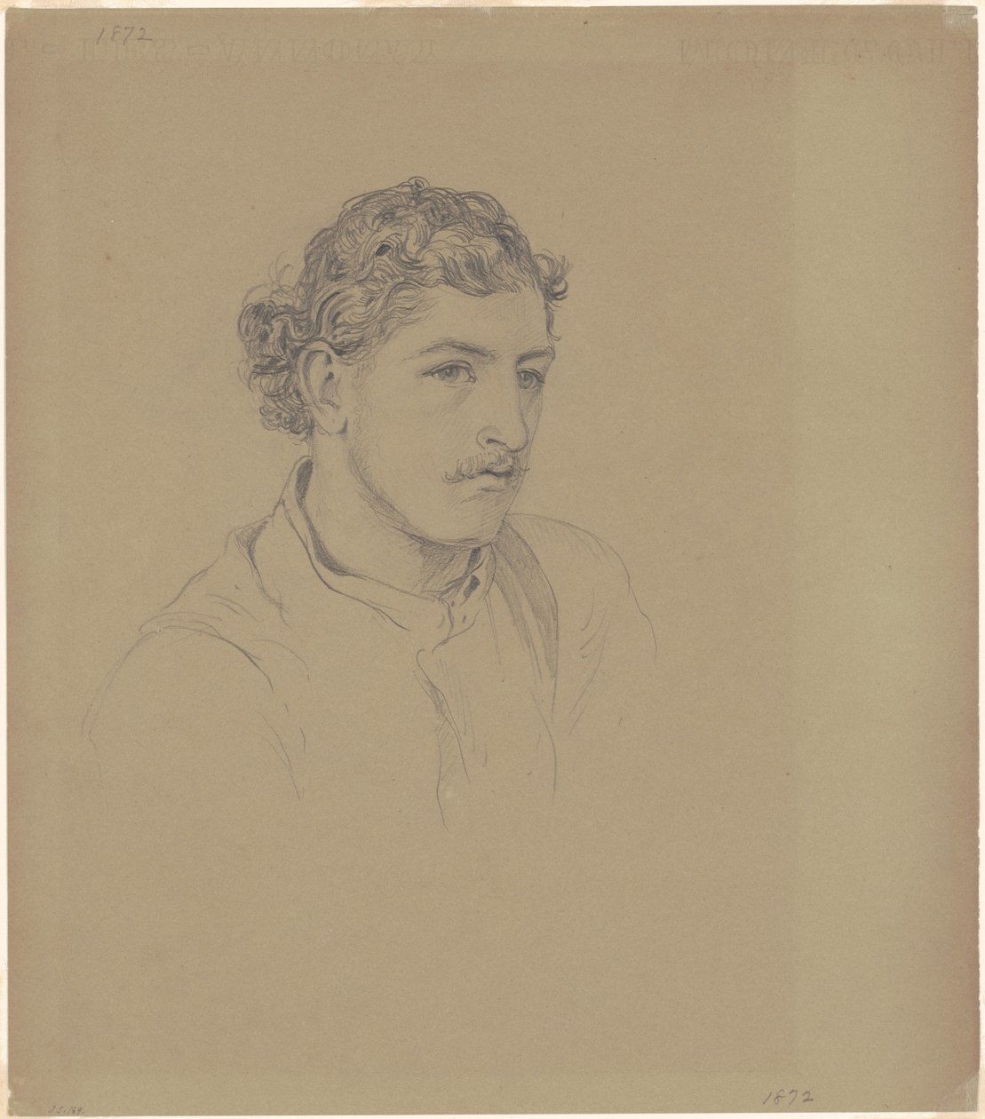 Muž s kudrnatými vlasy od John Singer Sargent