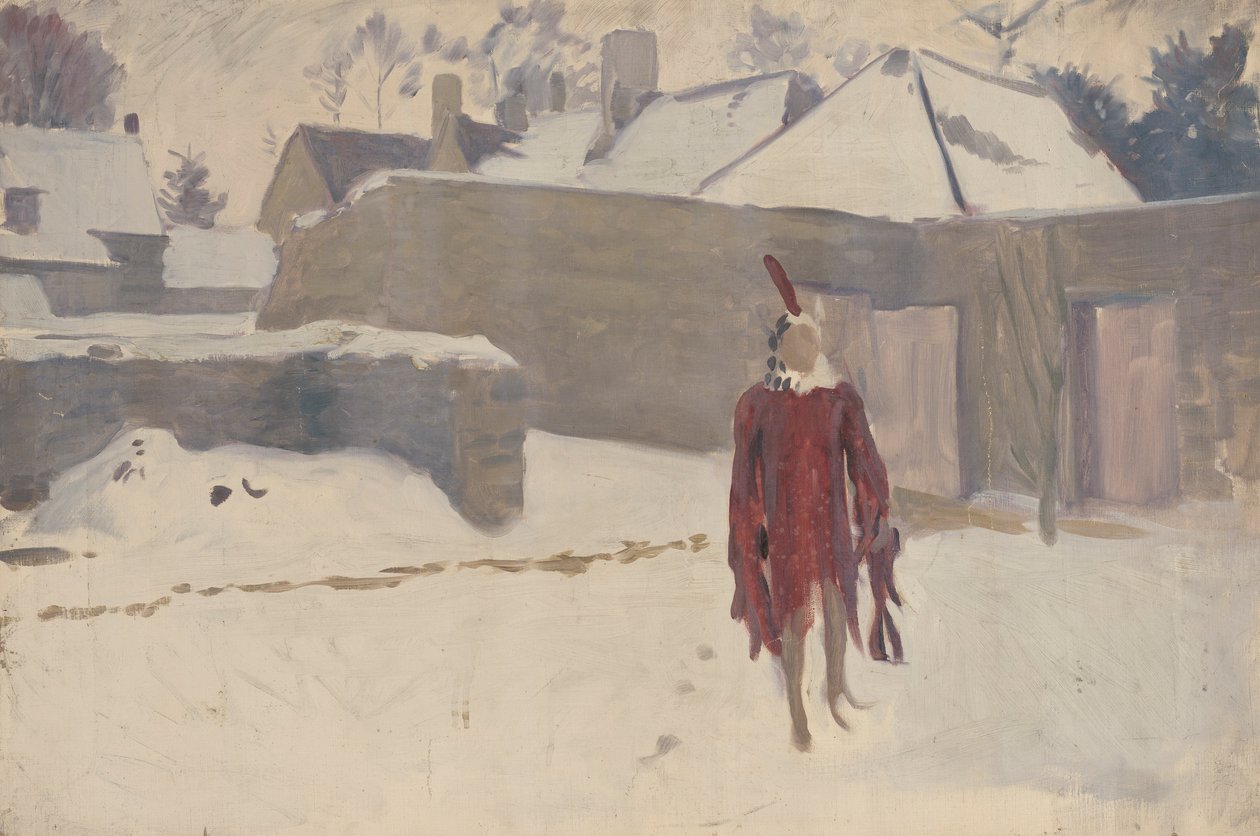 Mannikin ve sněhu od John Singer Sargent