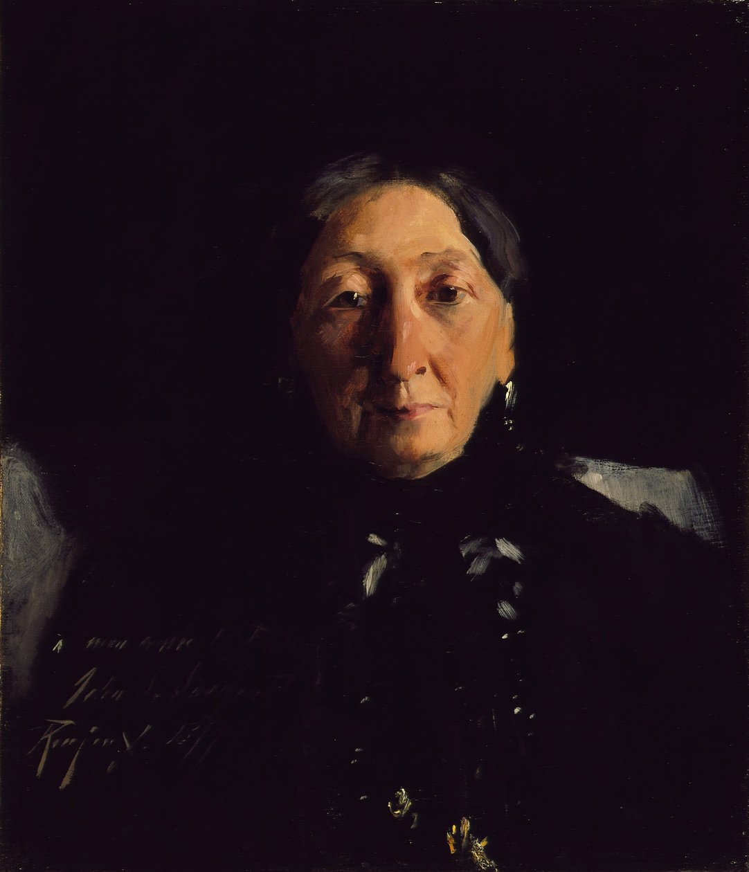 Mme. François Buloz, 1879 od John Singer Sargent