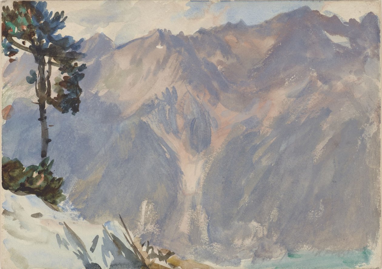 Horská scéna od John Singer Sargent