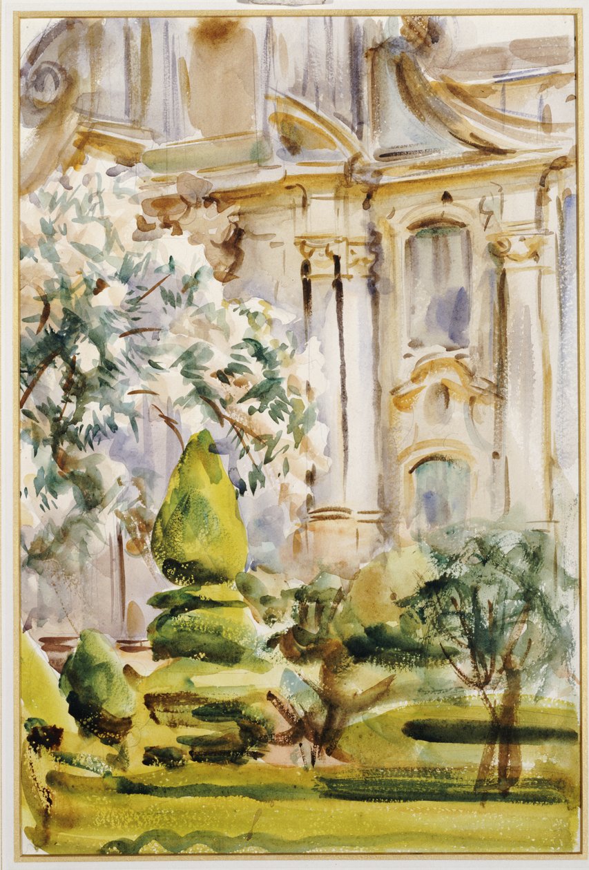 Palác a zahrady, Španělsko, 1912 od John Singer Sargent