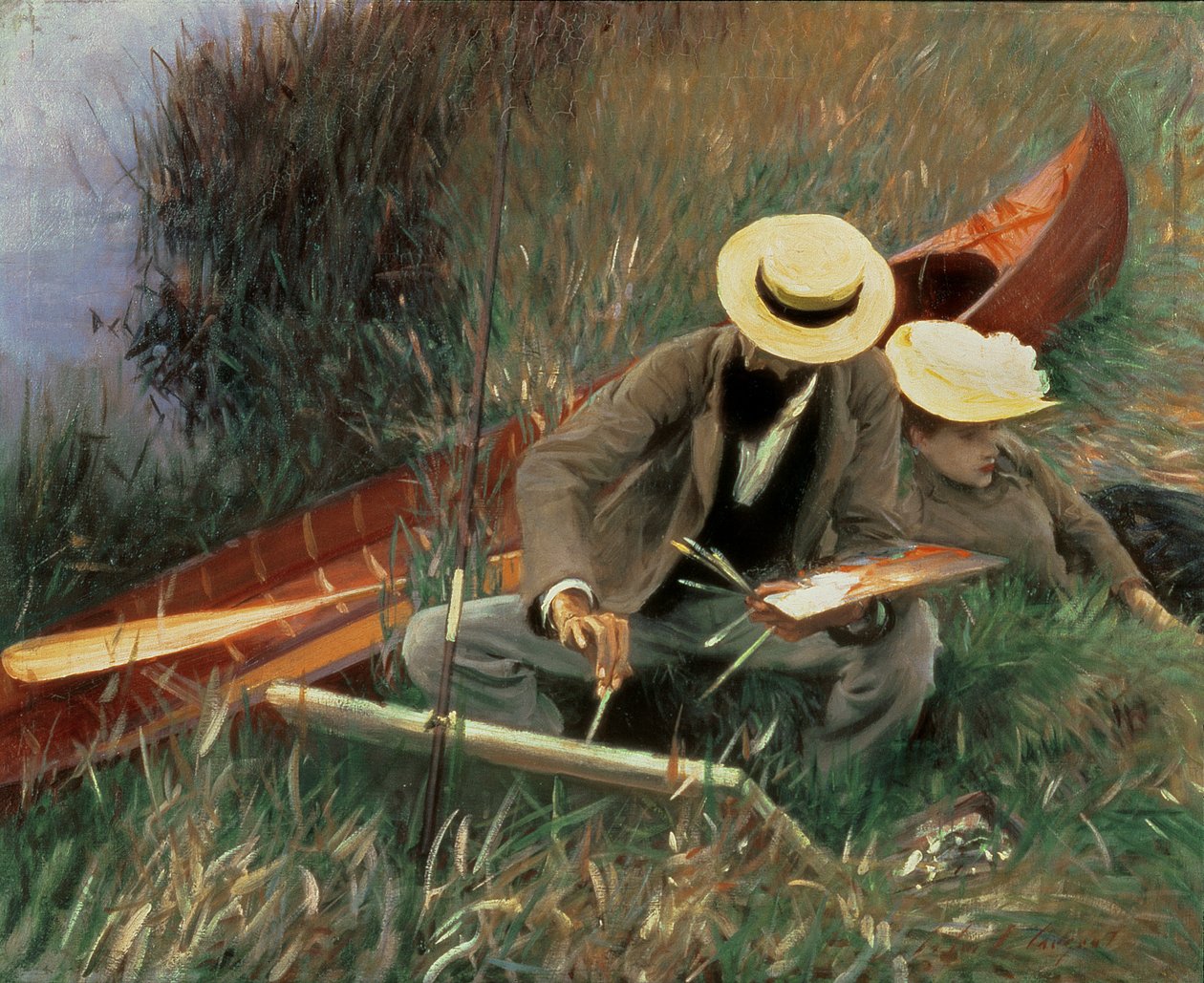 Paul Helleu Sketching his Wife, 1889 od John Singer Sargent