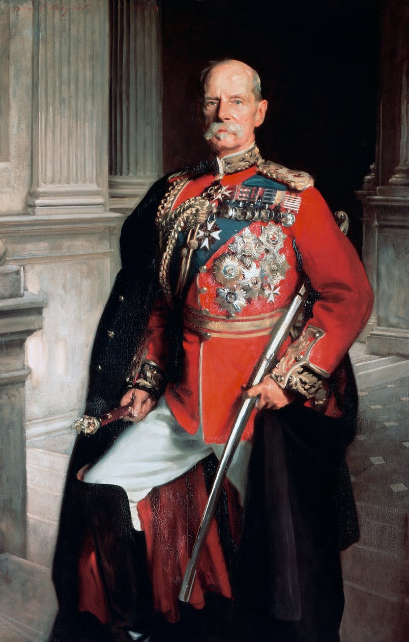 Portrét Fredericka Sleigh Robertse, prvního hraběte Robertse (1832-1914), britského generála od John Singer Sargent