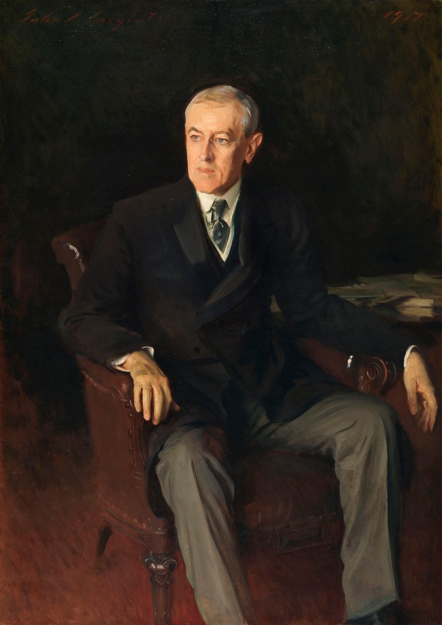 Portrét Woodrowa Wilsona (1856-1924), amerického prezidenta od John Singer Sargent