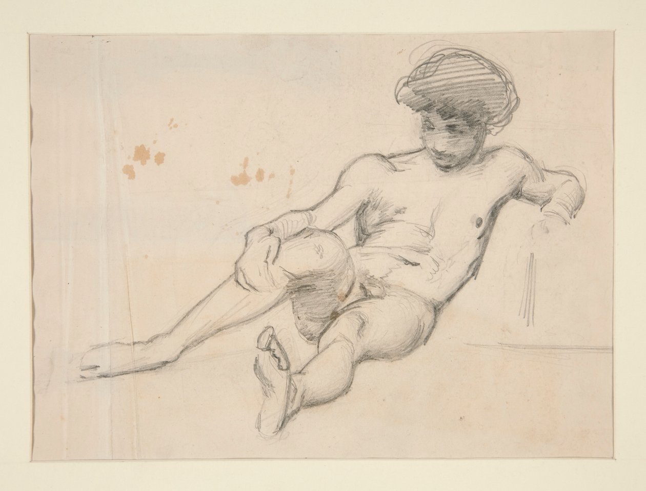 Ležící nahá postava od John Singer Sargent