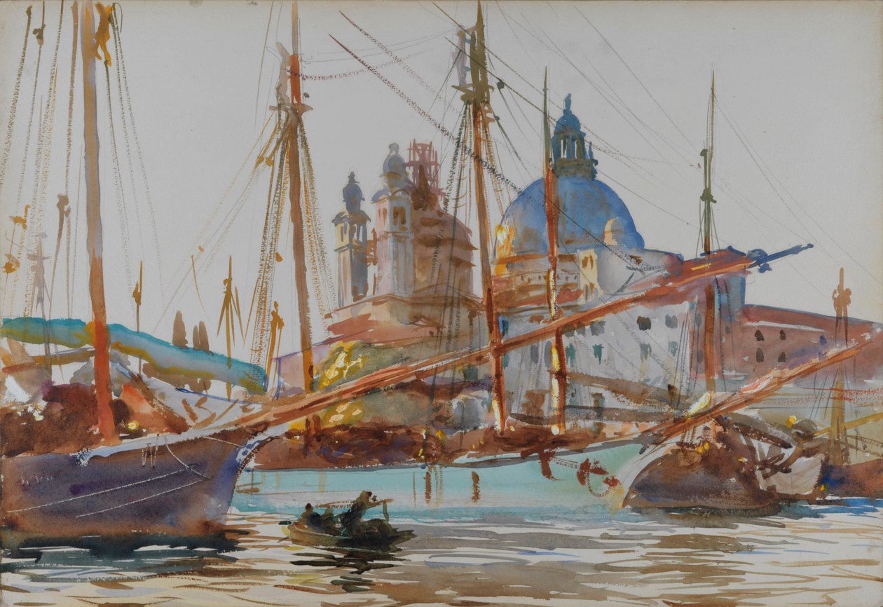 Santa Maria della Salute v Benátkách, cca 1904-1906. od John Singer Sargent