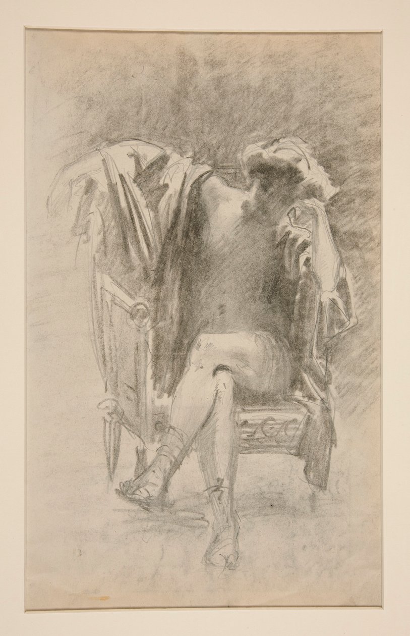 Sedící postava od John Singer Sargent