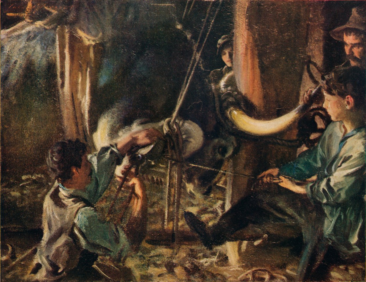 Shoeing the Ox, c1910 od John Singer Sargent
