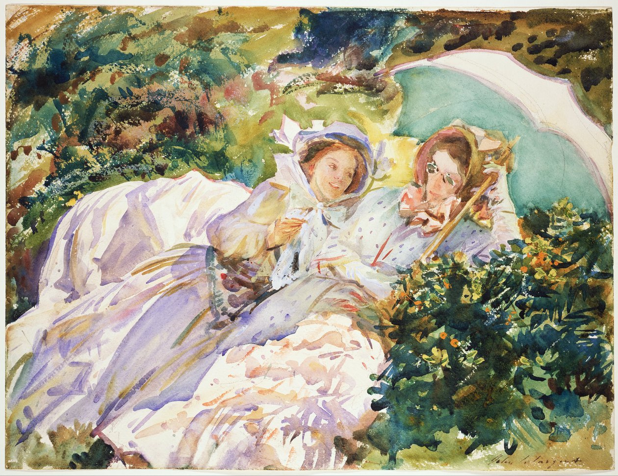 Simplonský průsmyk: Škádlivá žena od John Singer Sargent