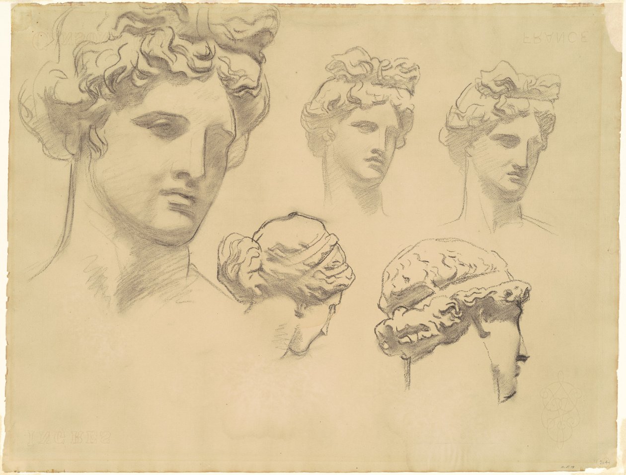 Studie pro Apollóna a múzy, c. 1921. od John Singer Sargent