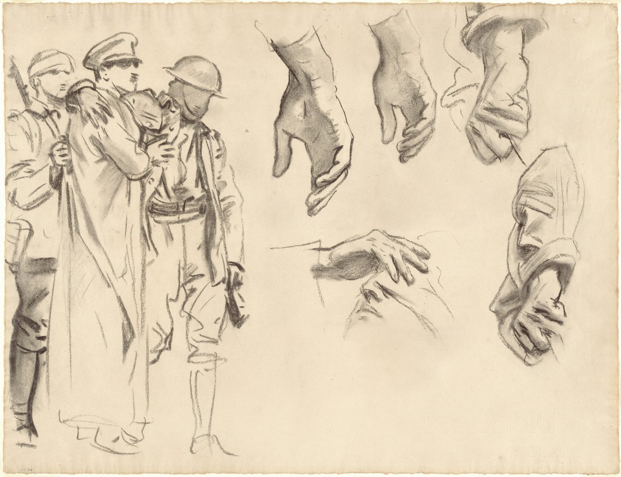 Studie pro Gassed, 1918-1919. od John Singer Sargent