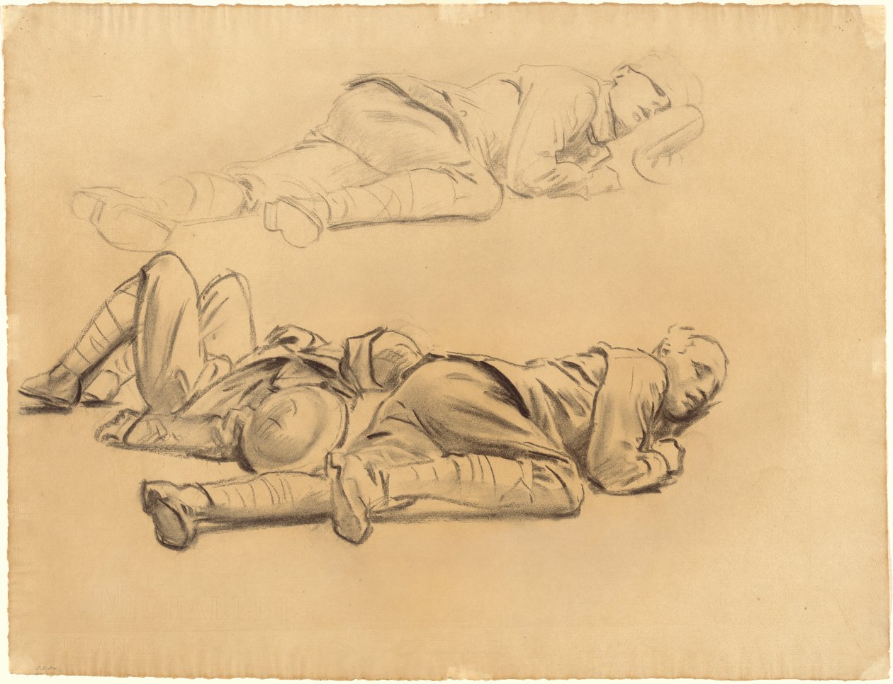 Studie pro Gassed, 1918-1919. od John Singer Sargent