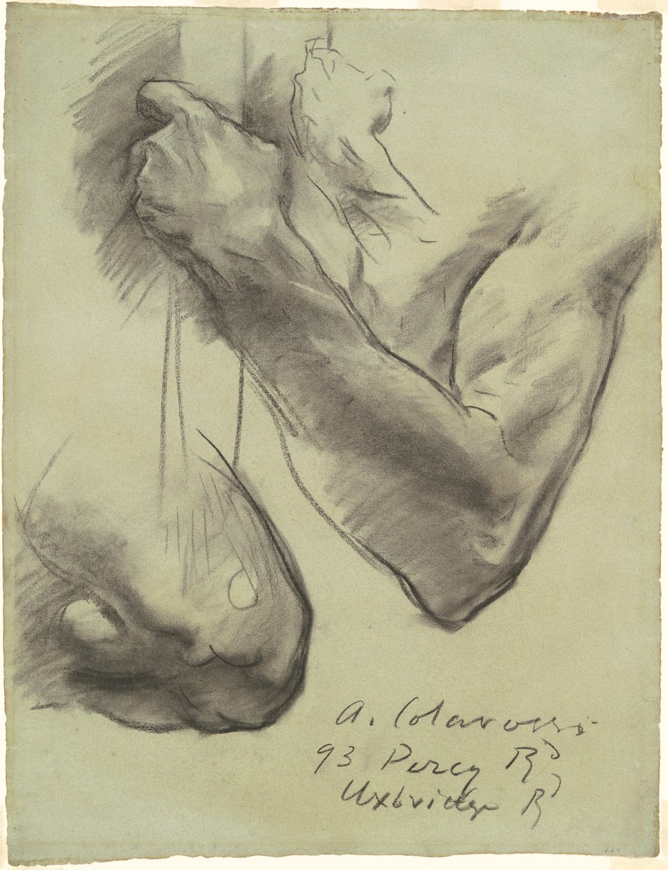Studie pro "Triumf náboženství" od John Singer Sargent