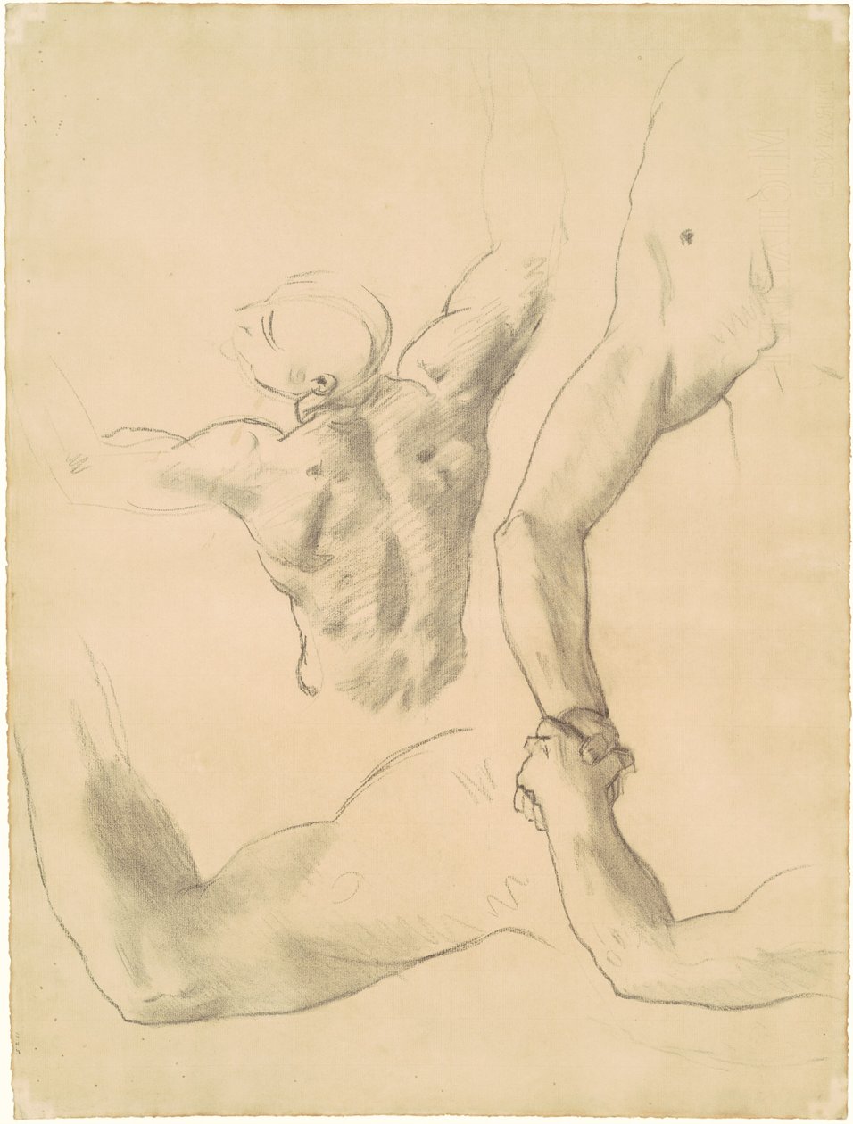 Studie pro "zápas dvou klasických mužských figur" od John Singer Sargent