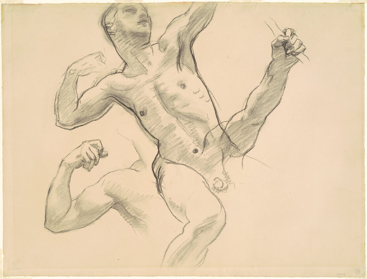 Studie Achilla pro Chirona a Achilla, 1922-1925. od John Singer Sargent