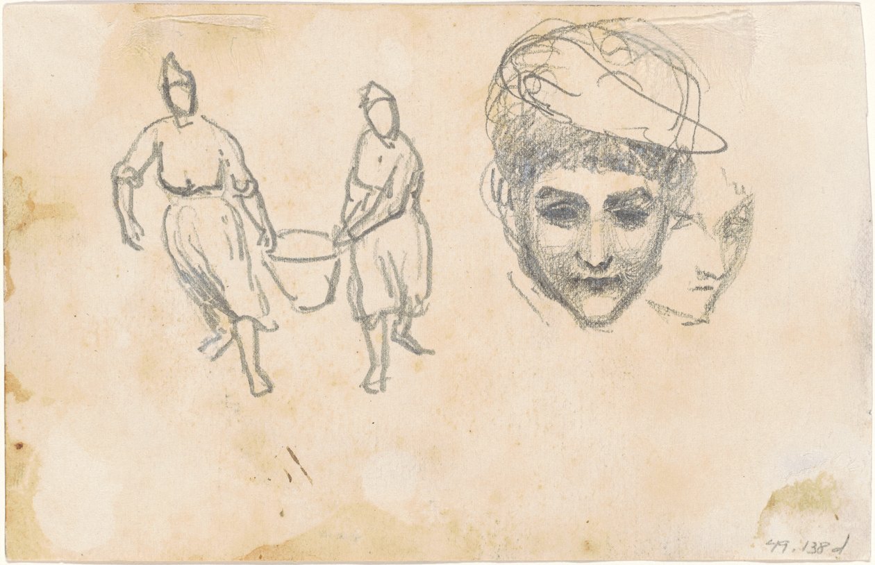 Studie rolníků [verso] od John Singer Sargent
