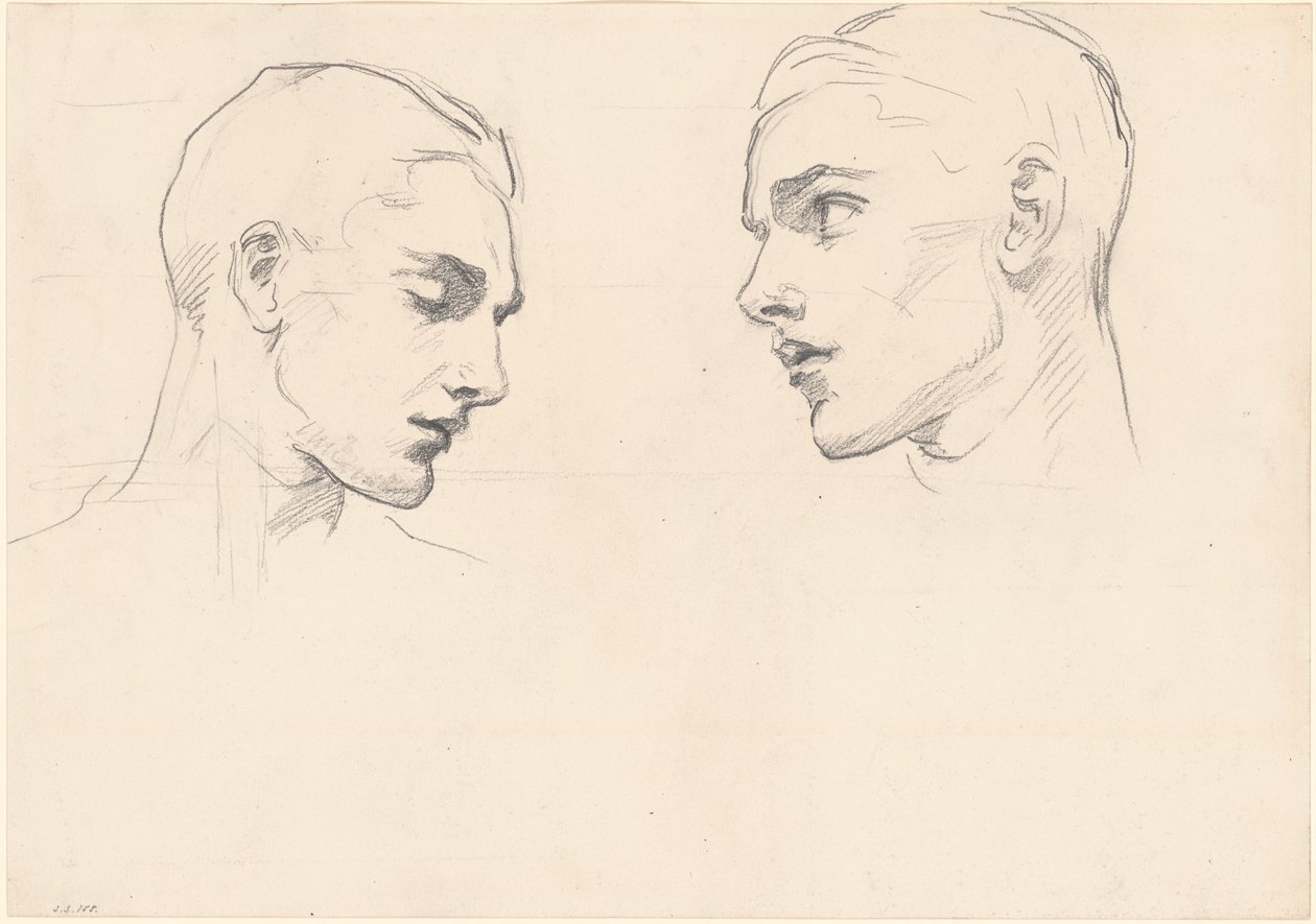 Studie mužské hlavy, c. 1875. od John Singer Sargent