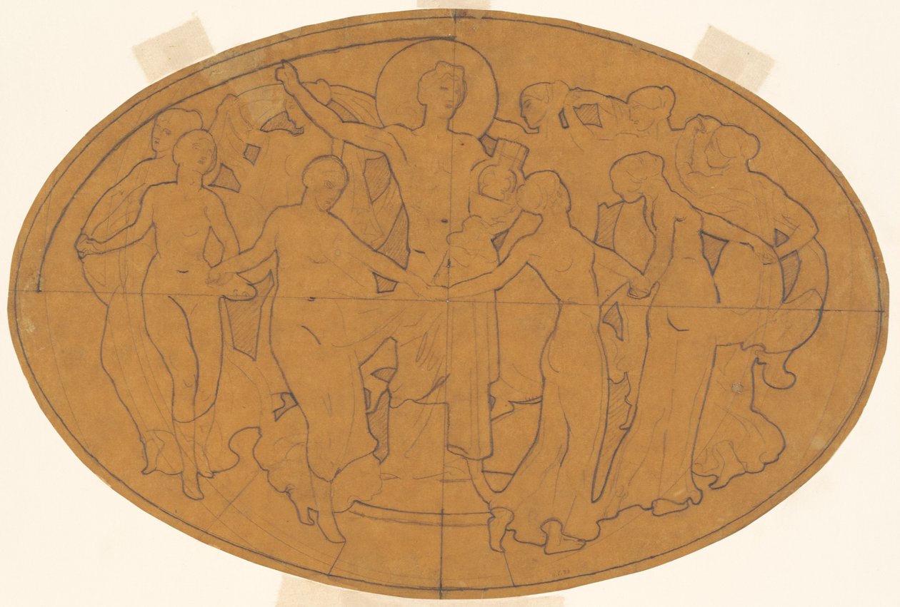 Studie pro Apollóna a múzy, c. 1921. od John Singer Sargent