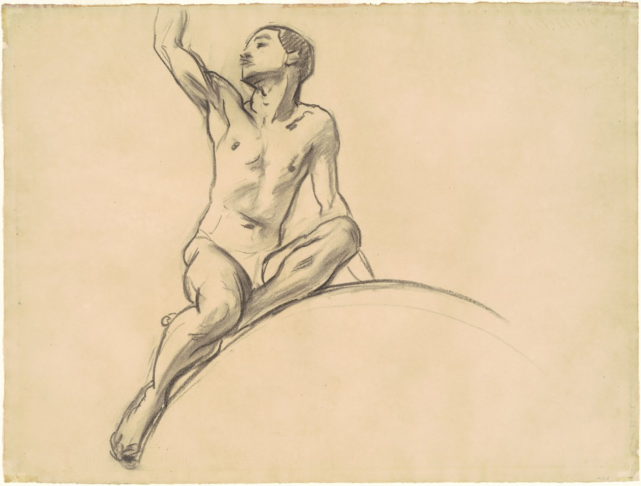 Studie pro obrázek nad "Hudba" od John Singer Sargent