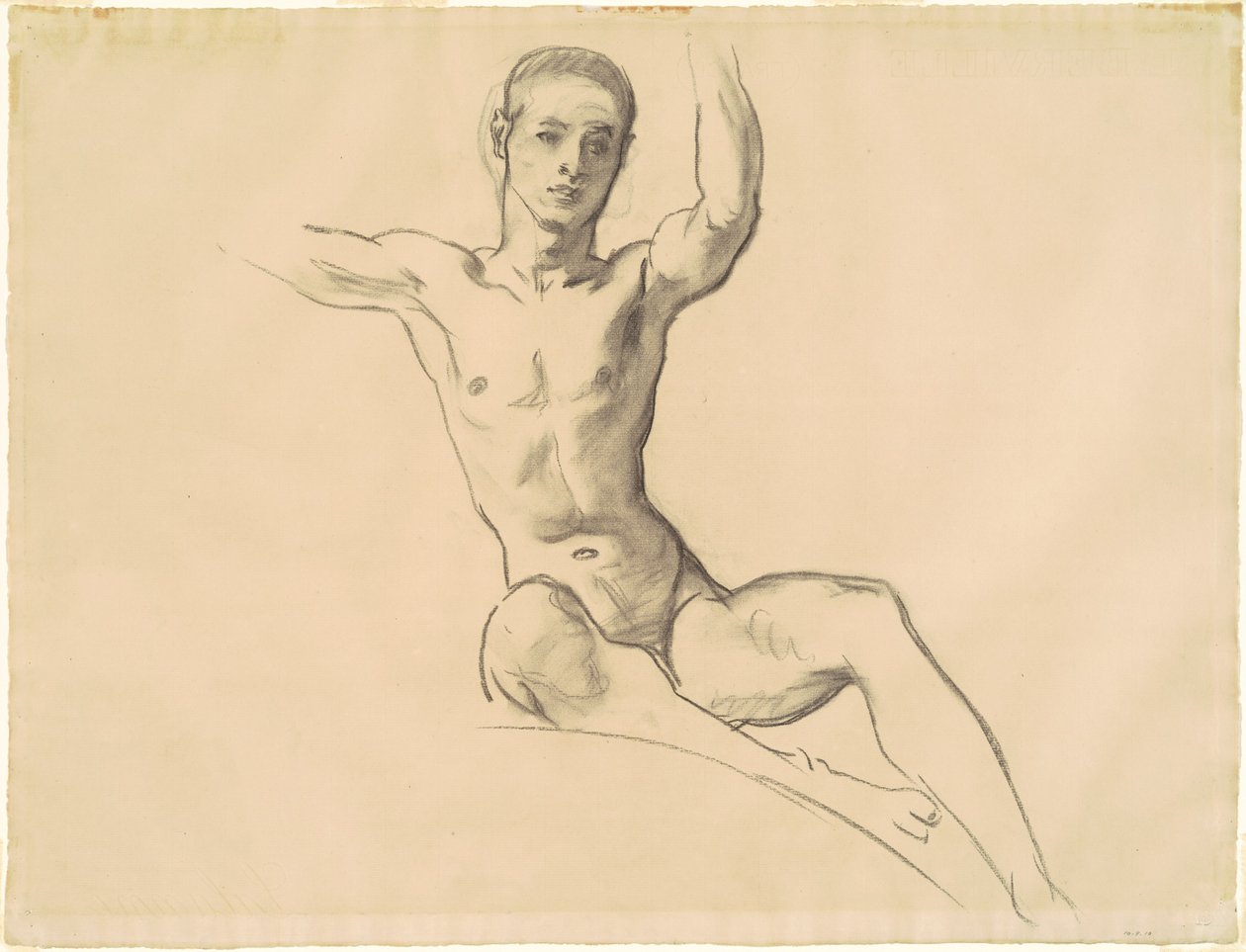 Studie pro obrázek nad "Hudba" od John Singer Sargent