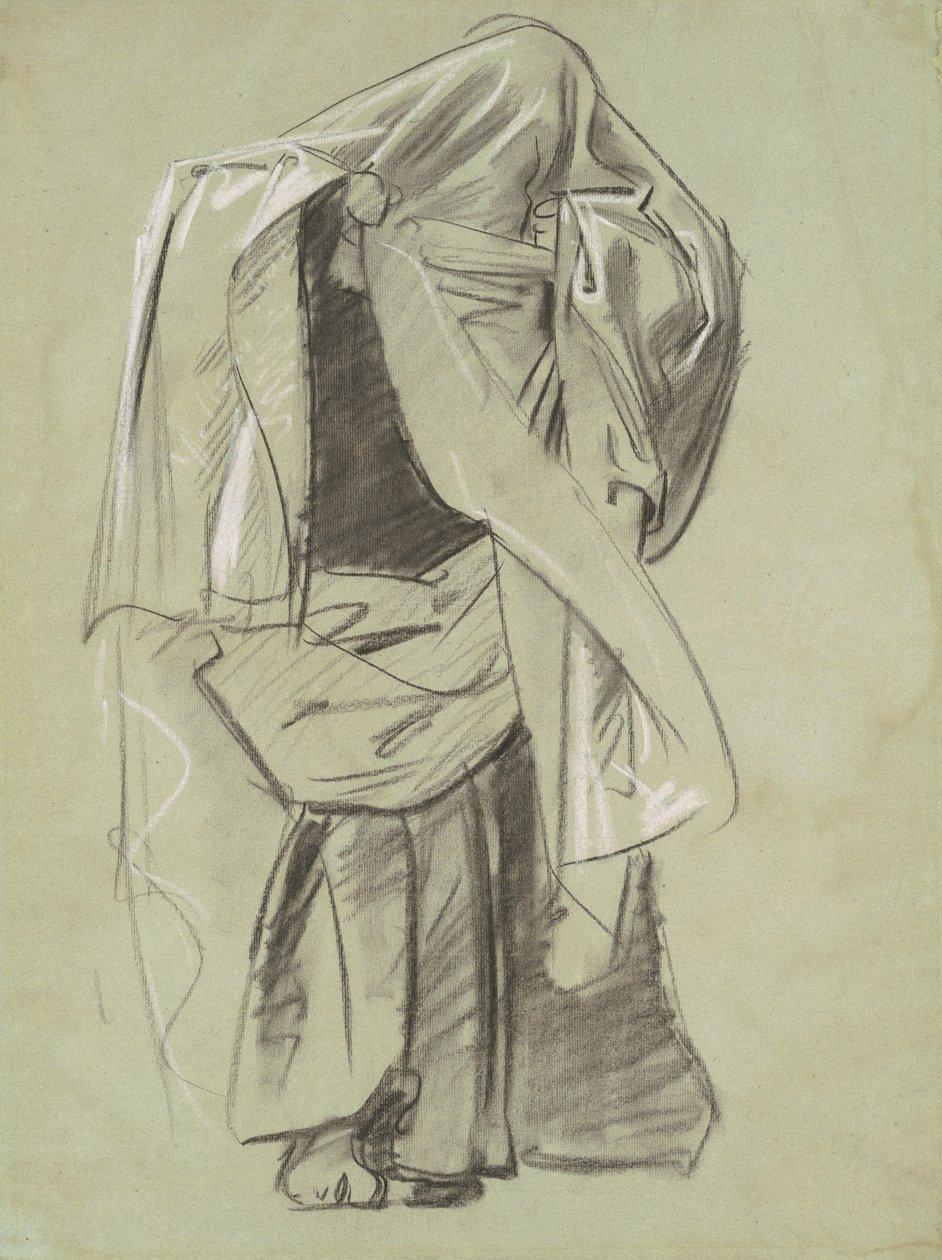 Studie pro Frieze of Prophets, 1890-1892. od John Singer Sargent