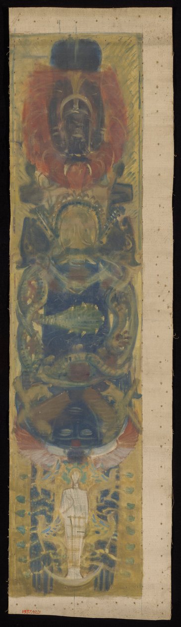 Studie pro nástěnné malby Boston Public Library: Pagan Heads, for a Vault od John Singer Sargent