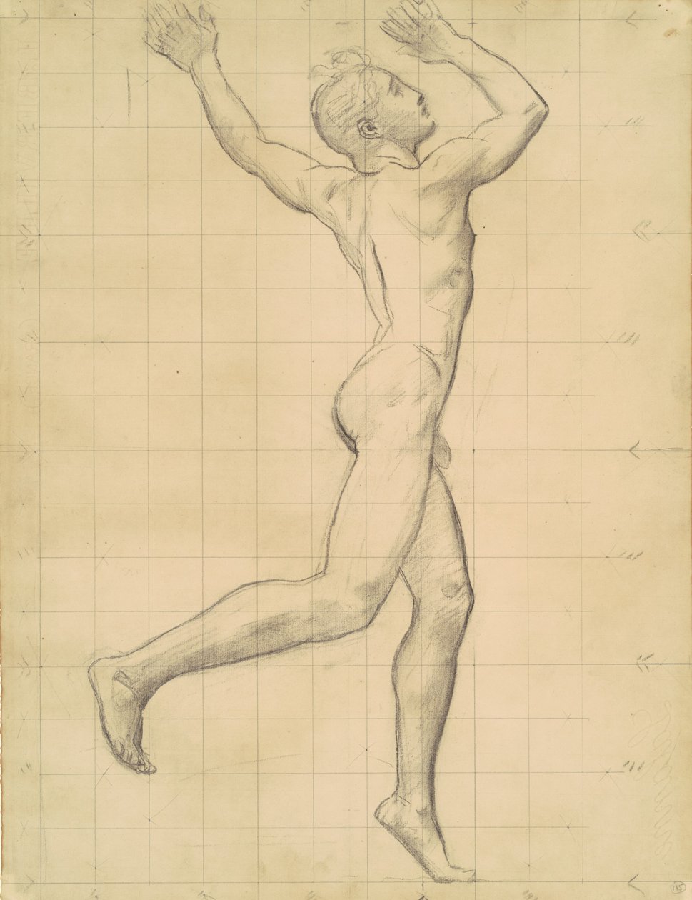 Studie Apolla pro Apolla a Daphne, c. 1918. od John Singer Sargent