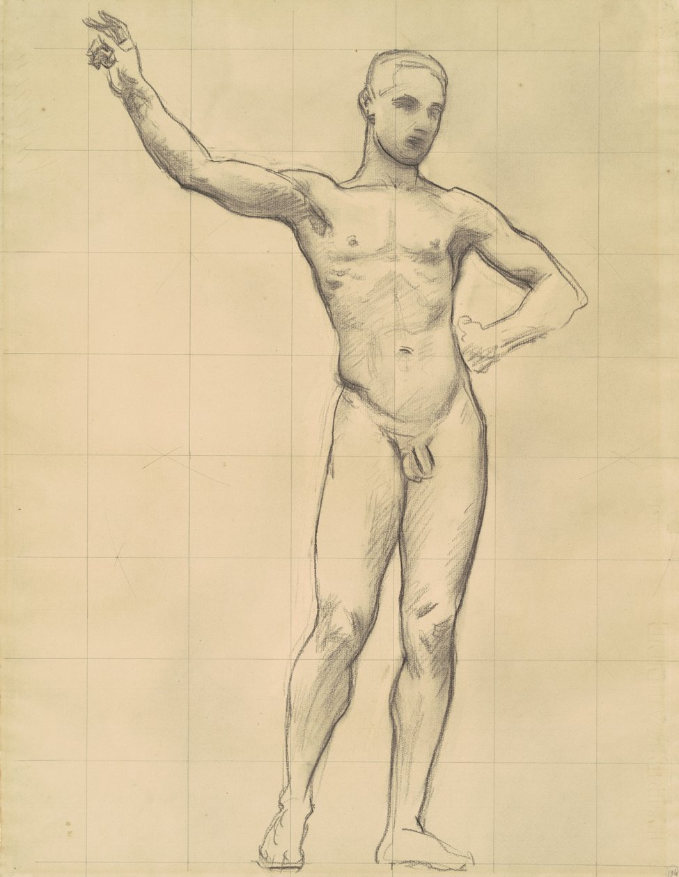 Studie Apolla pro Apolla a múzy, c. 1921. od John Singer Sargent