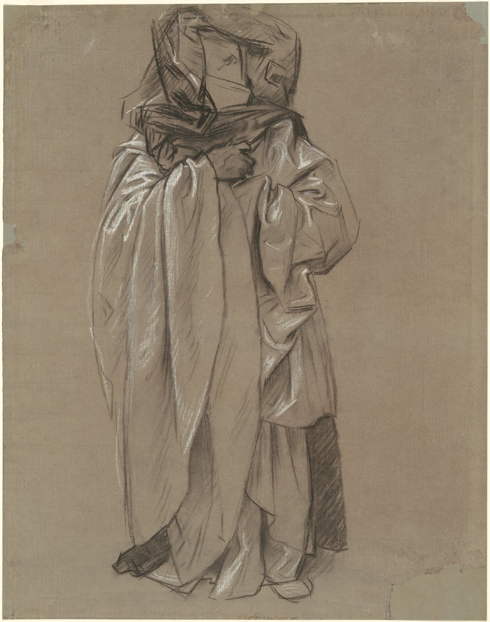 Studie Ezechiela pro "Frieze of Prophets" od John Singer Sargent