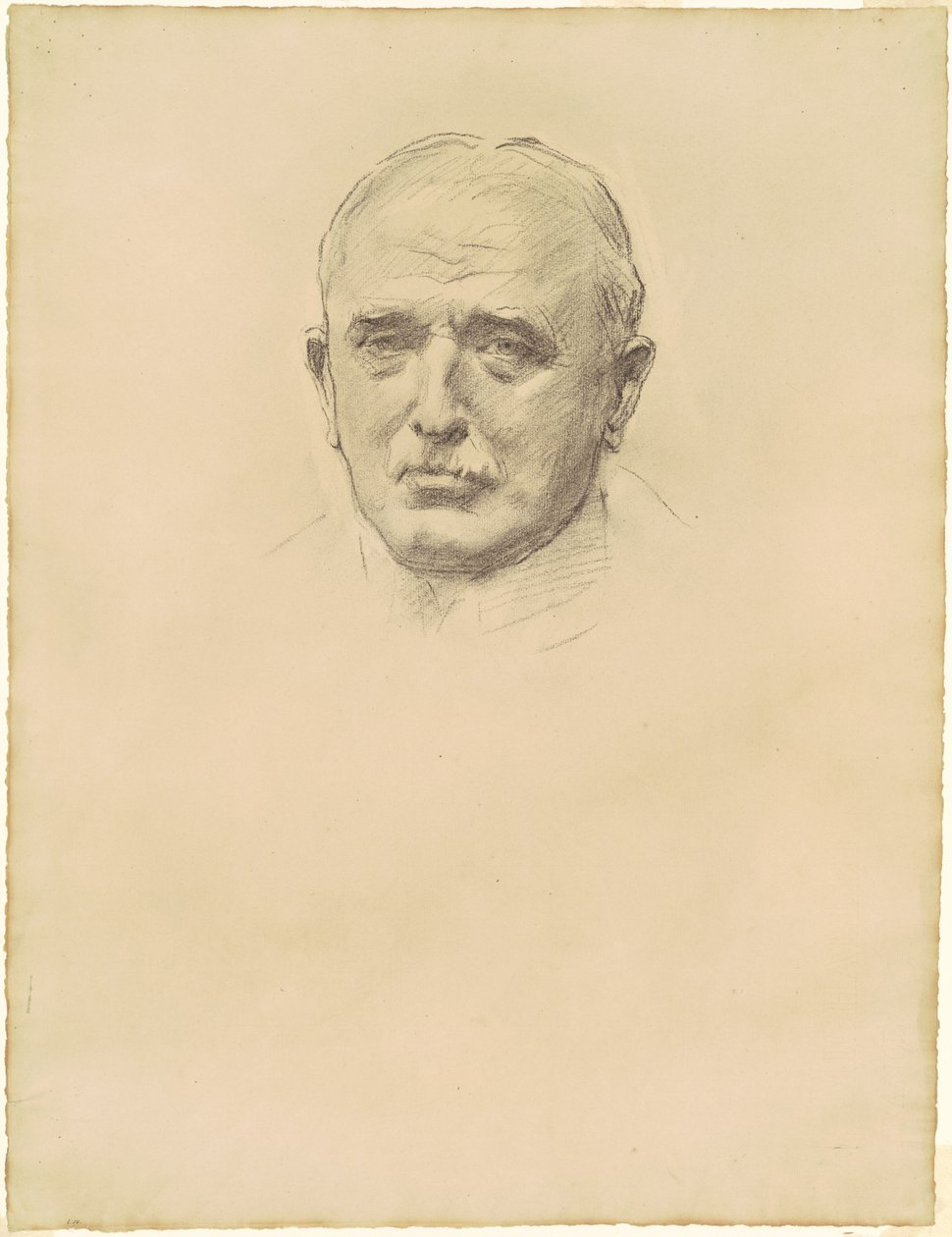 Studie polního maršála Johna Frencha pro „generální důstojníky první světové války“ od John Singer Sargent