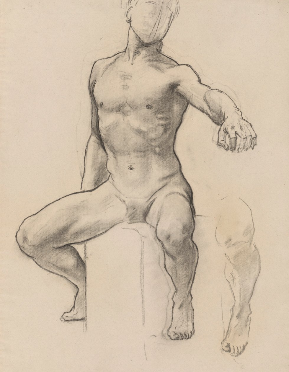 Studie Persea pro Persea na Pegasovi zabíjející Medúzu, nástěnná malba, Stairway, Museum of Fine Arts, Boston [?] od John Singer Sargent