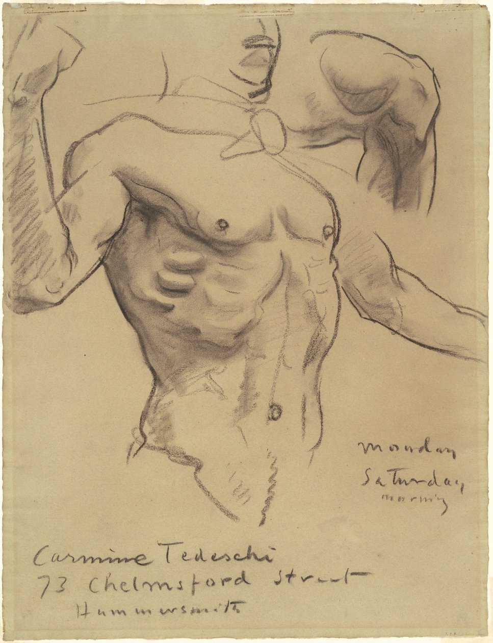 Studie o vzkříšení pro patnáct tajemství růžence, 1903-1916. od John Singer Sargent