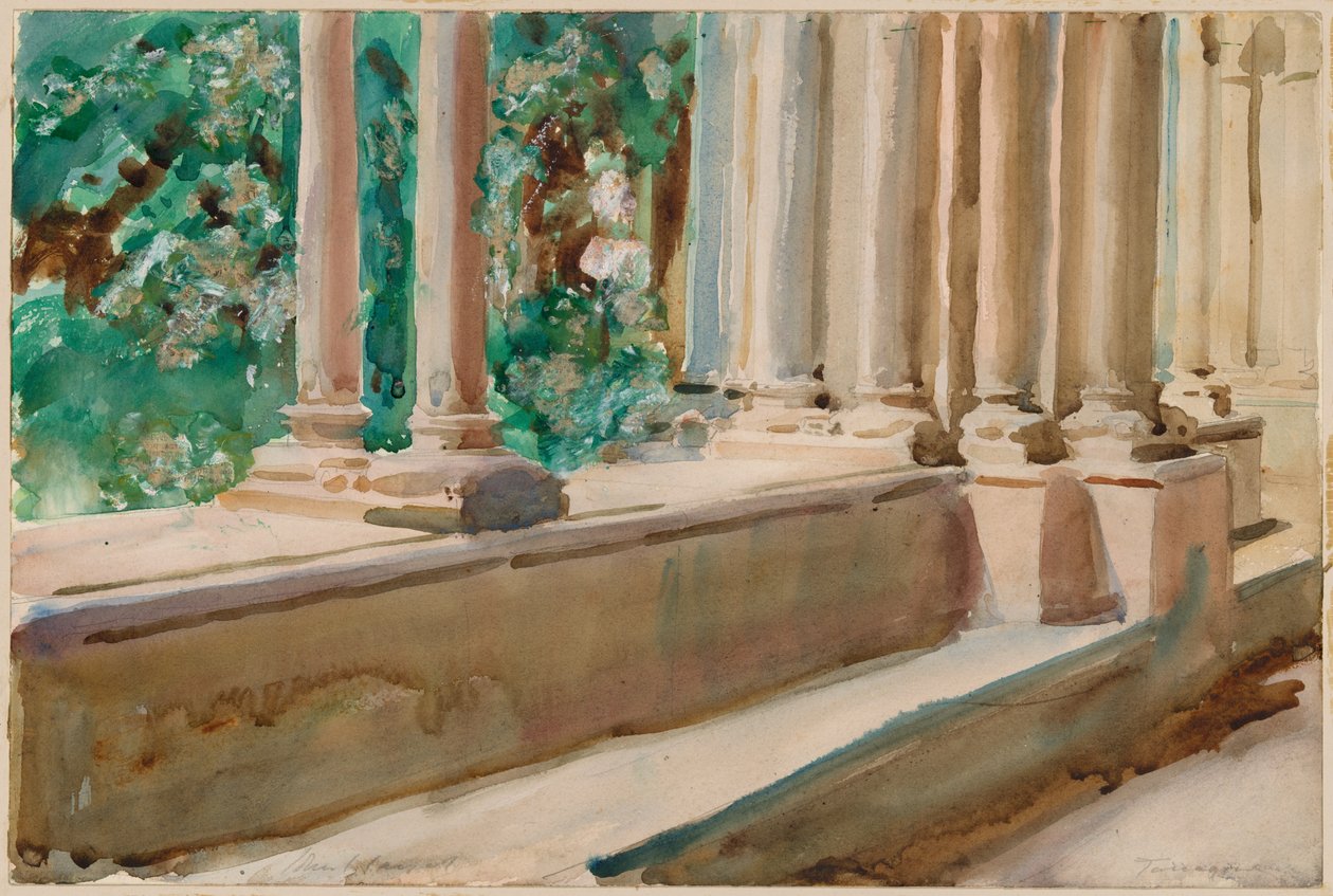 Terasa a zahrada Tarragona od John Singer Sargent