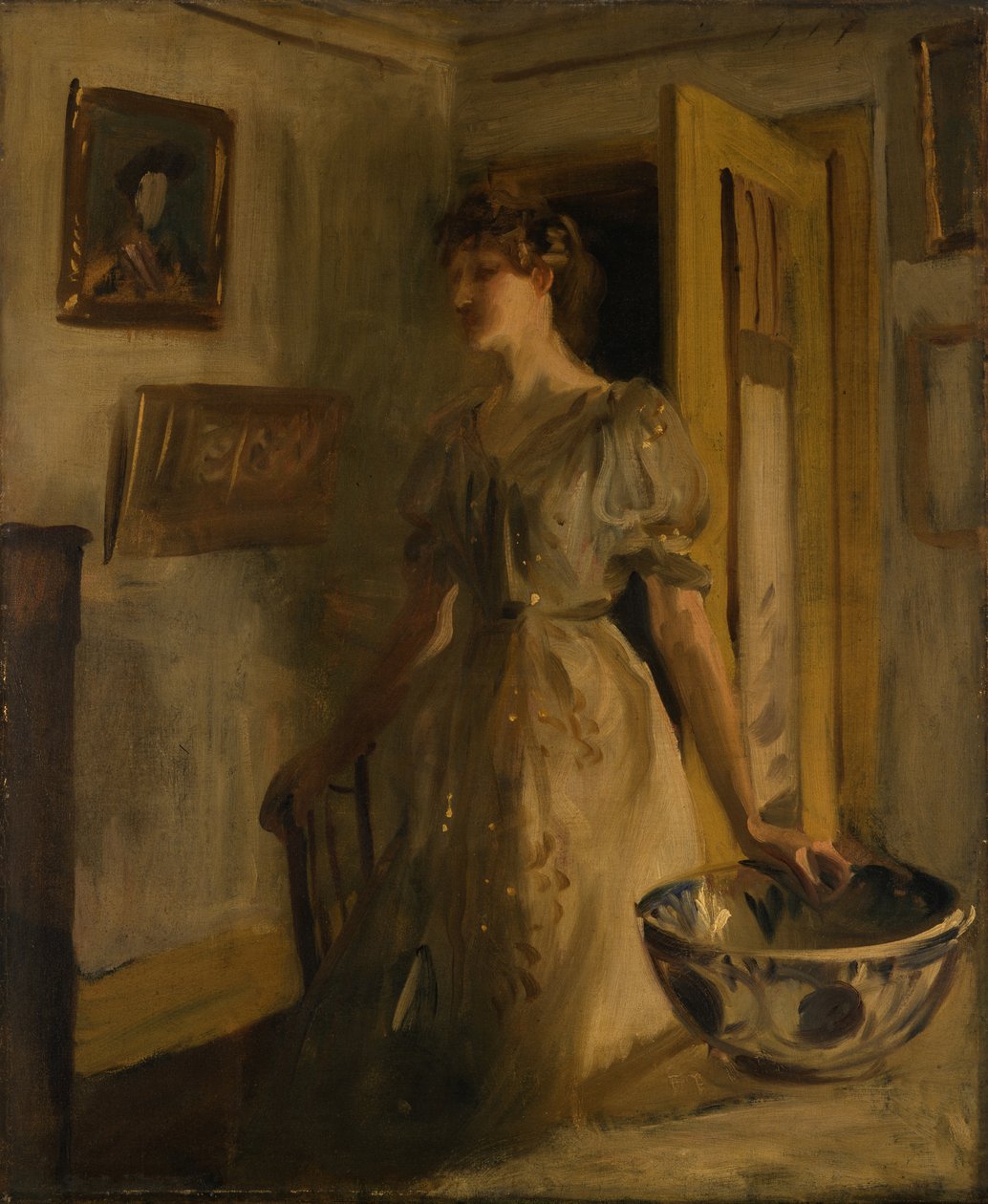 Modrá mísa, asi 1885-89 (olej na desce) od John Singer Sargent