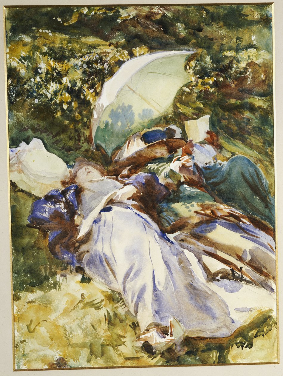 Zelený slunečník, kolem roku 1910 od John Singer Sargent