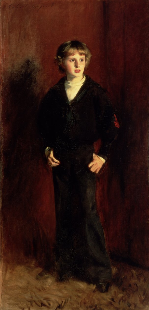 Zesnulý major E.C. Harrison jako chlapec od John Singer Sargent
