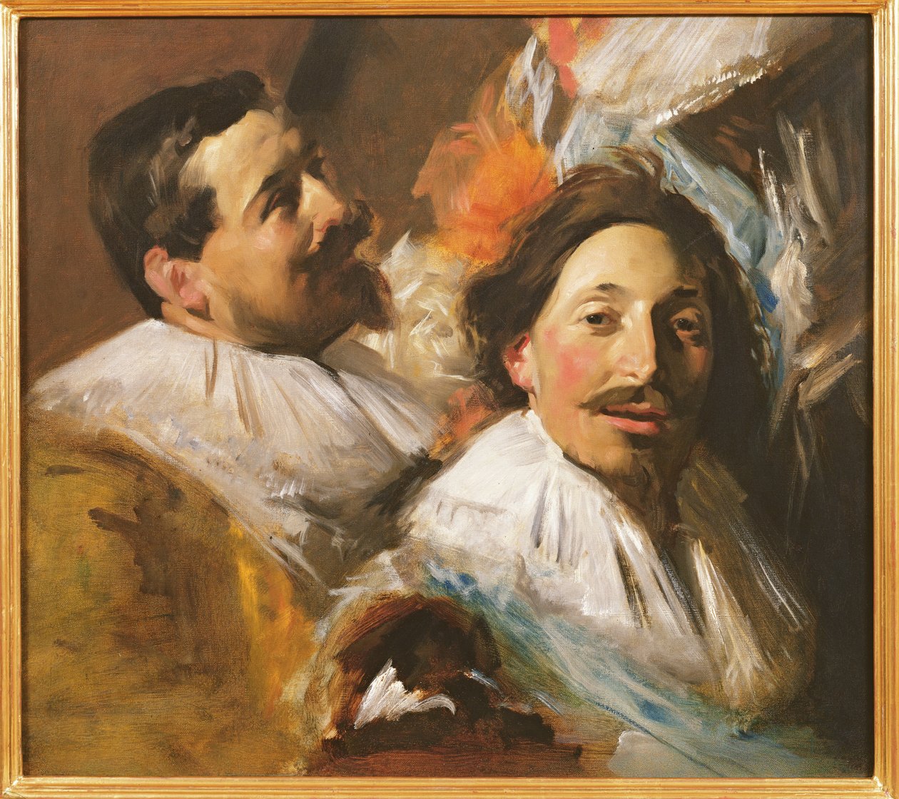 Dvě hlavy z hostiny důstojníků, 1880 od John Singer Sargent