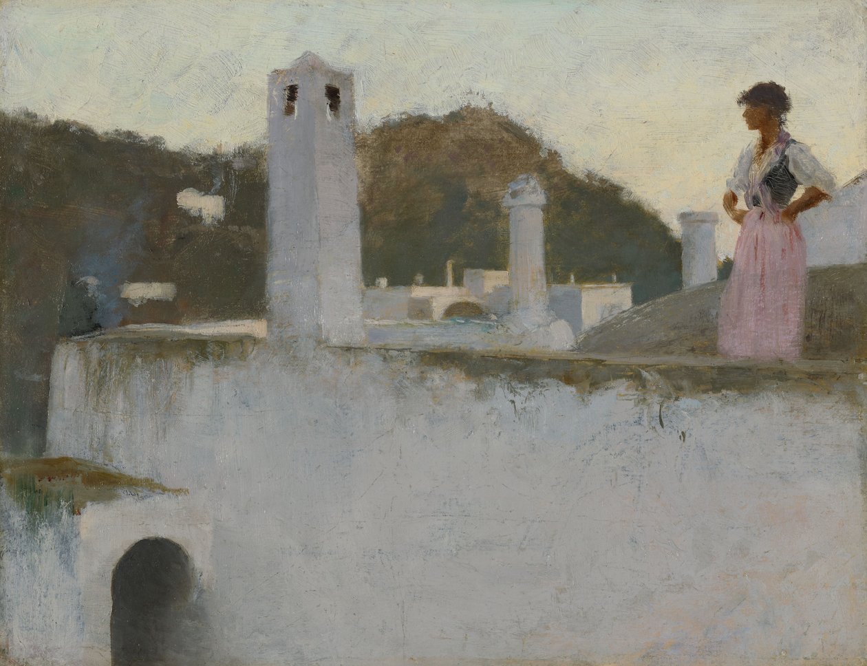 Pohled na Capri od John Singer Sargent