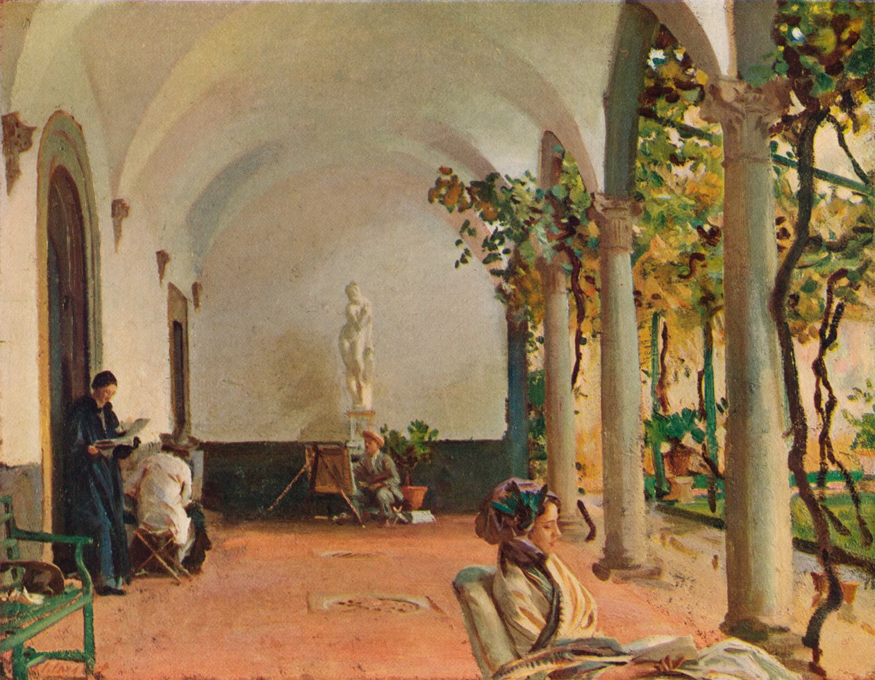 Villa Torre Galli Loggia, 1910 od John Singer Sargent