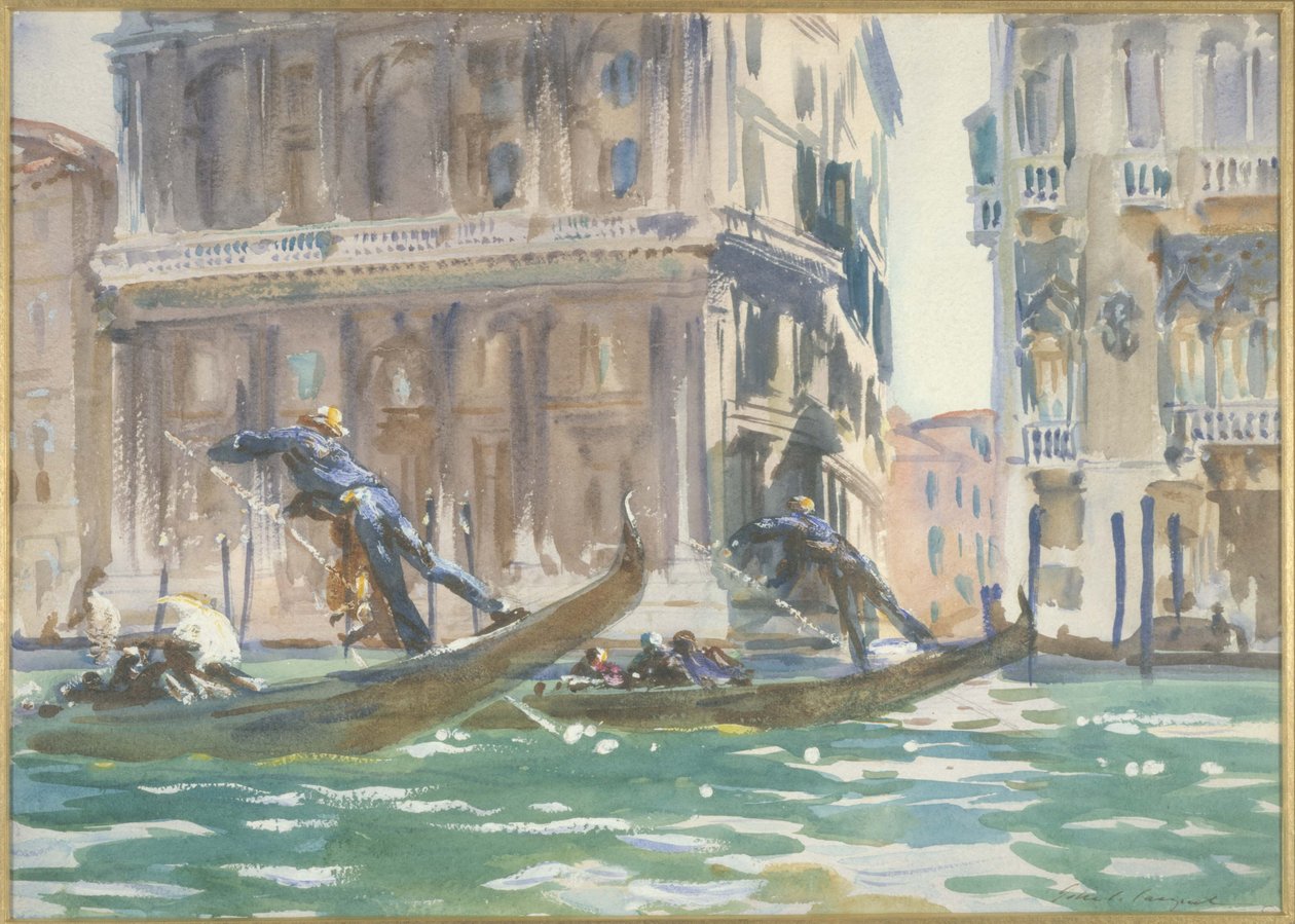 Pohled na Benátky od John Singer Sargent