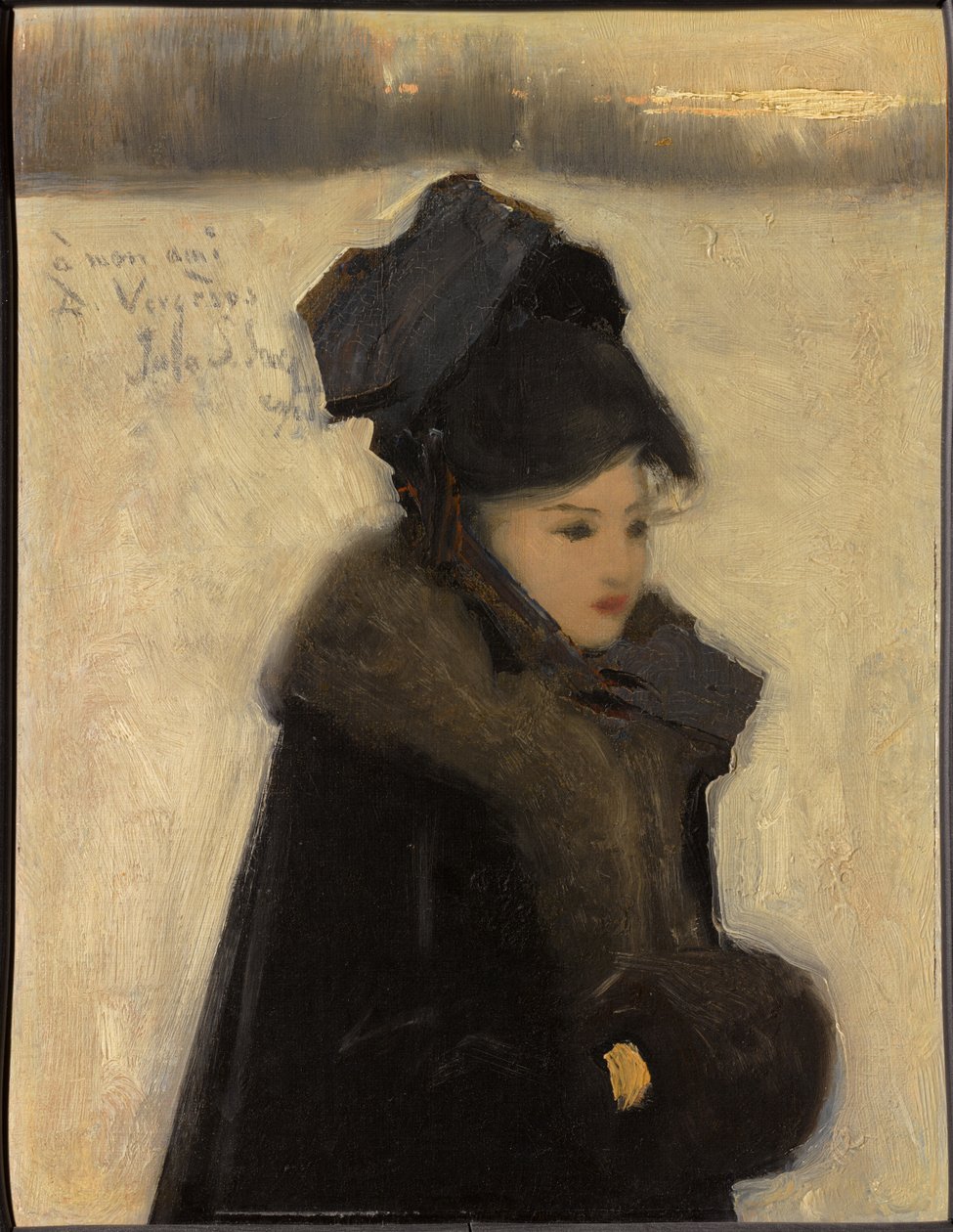 Žena s kožešinami od John Singer Sargent