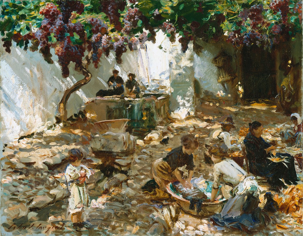 Ženy v práci od John Singer Sargent