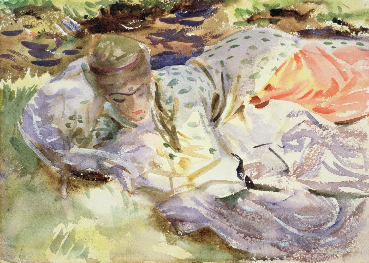 Zuleika, cca 1906 (wc na papíře) od John Singer Sargent