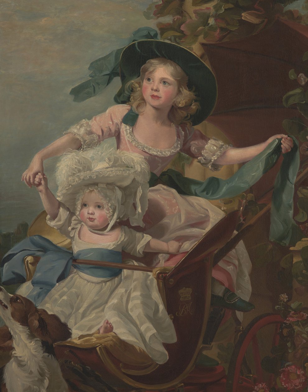 Dvě princezny, Sophia a Amelia, dcery Jeho Veličenstva, krále Jiřího III., kolem roku 1785 (olej na plátně) od John Singleton (after) Copley